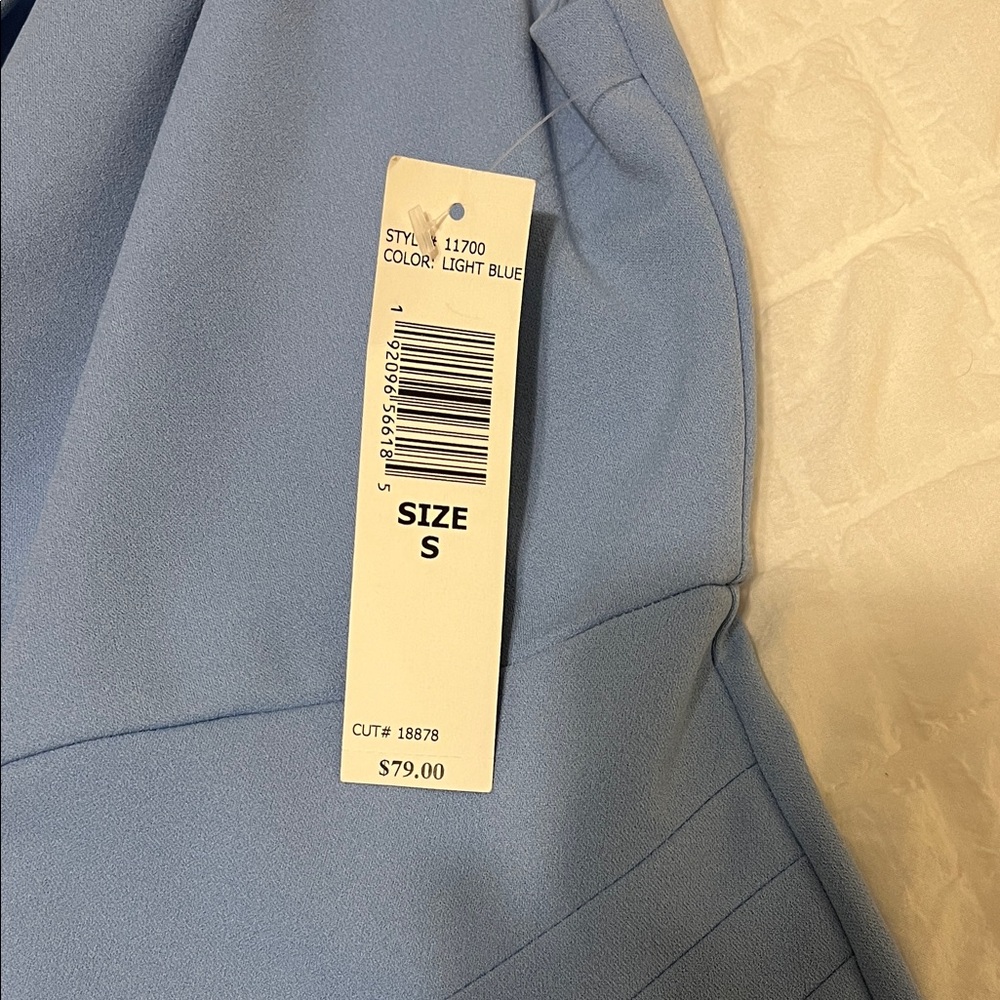 Jump Light Blue One-Shoulder Dress - Picture 4 of 5